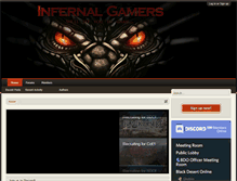 Tablet Screenshot of infernalgamers.com